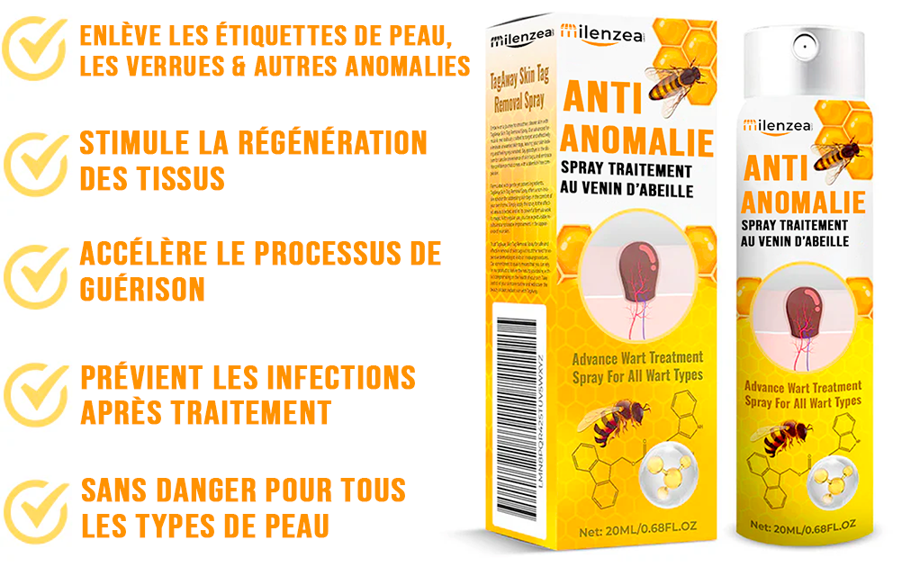 Spray de tratamento com veneno de abelha (para todas as anormalidades da pele)