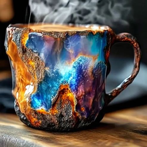 (💐Promocja wiosenna💐) ✨️2025 Nowe kubki do kawy z kryształkami mineralnymi☕
