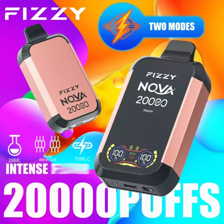 Fizzy Nova 20000 Puffs Dual Mesh LCD Screen Rechargeable Disposable Vapes Random Option (fast delivery)_10