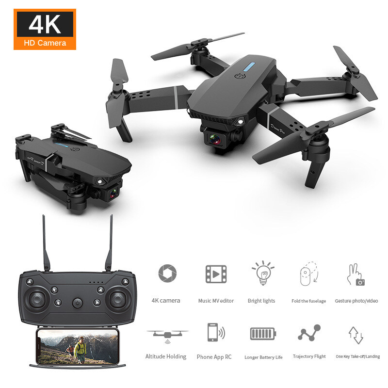 Drone GPS com câmara para adultos Drone 4K Motor sem escovas Retorno automático Transmissão WiFi 5G Controlo remoto FPV dobrável Quadcopter Conjunto de altura do drone Siga-me Mala de voo de 36 minutos