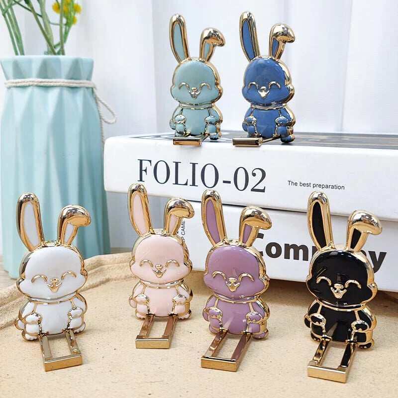 Venda imperdível suporte dobrável para celular coelho frete grátis