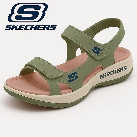 Novas sandálias ortopédicas femininas Skechers a partir de 2025