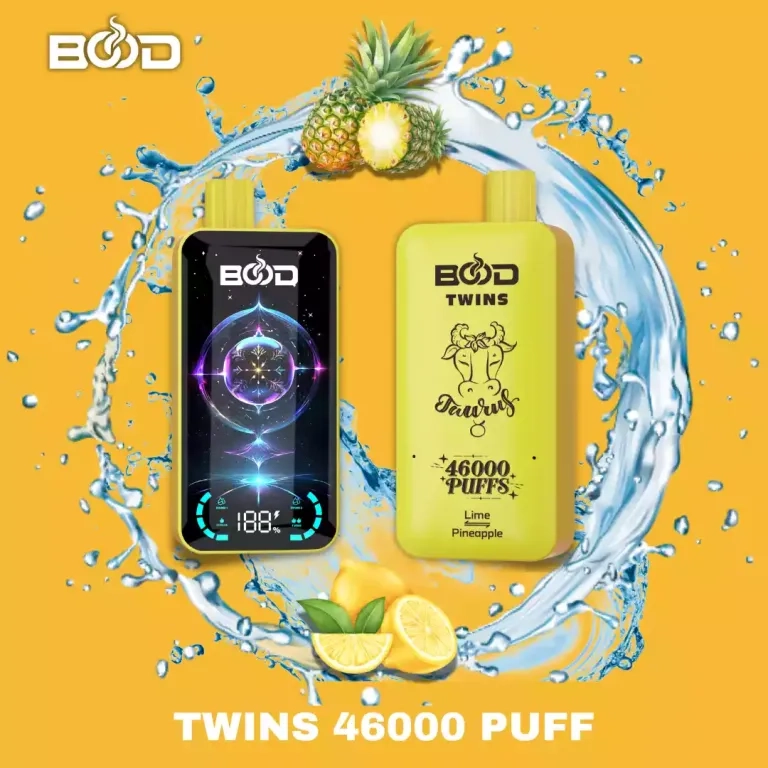 BOOD TWINS 46000 Puffs disposable vapes Apple & Juicy Peach