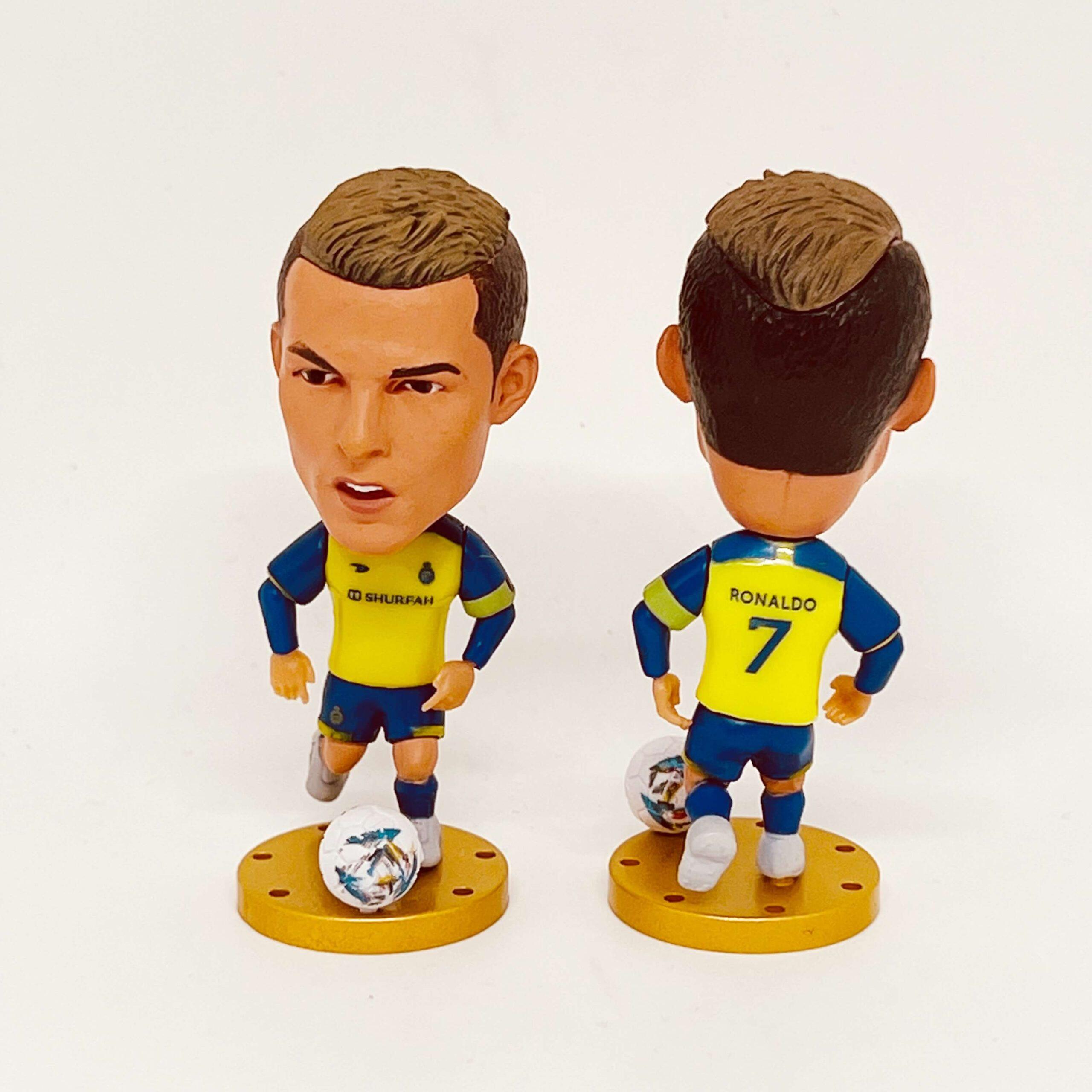 🔥⚽2025 Conjunto de estatueta de anime de estrela de futebol mais vendido e ornamento de mini troféu de metal🏆