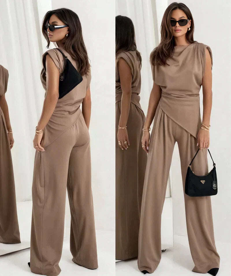 Conjunto elegante de uma peça para mulheres