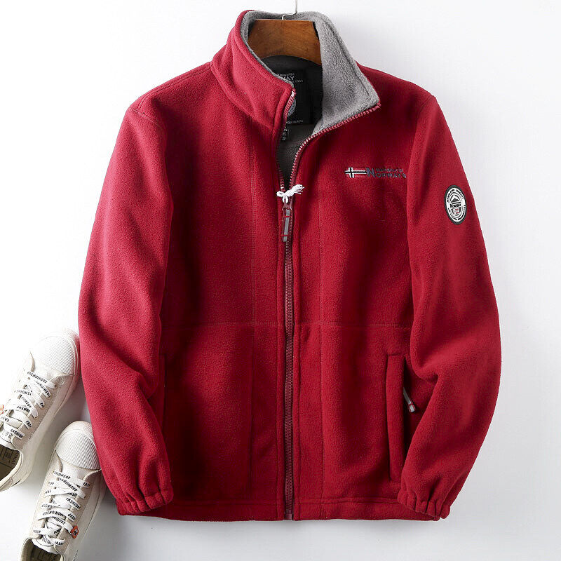 [S-3XL] Męski, swobodny, ciepły płaszcz bawełniany Dwustronna wełniana kurtka