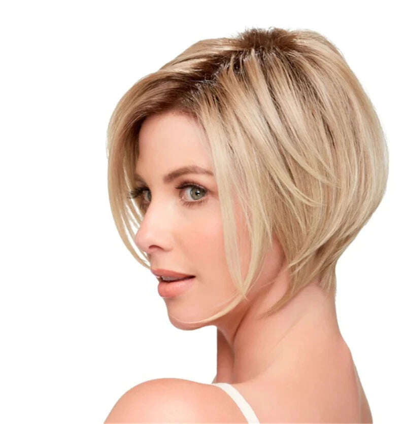 Silver separated bob - For all face shapes