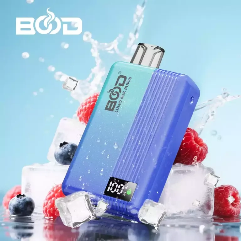 BOOD LUMO 60000 Puffs 60K Disposable Vape Blue Razz Ice