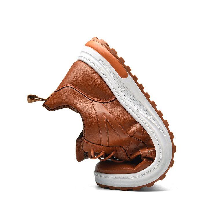 Tendência da moda calçado de couro casual