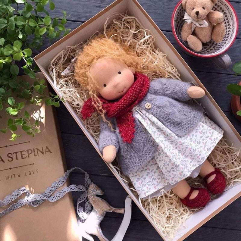 🎁🎁O melhor presente para crianças - Boneca Waldorf feita à mão👧