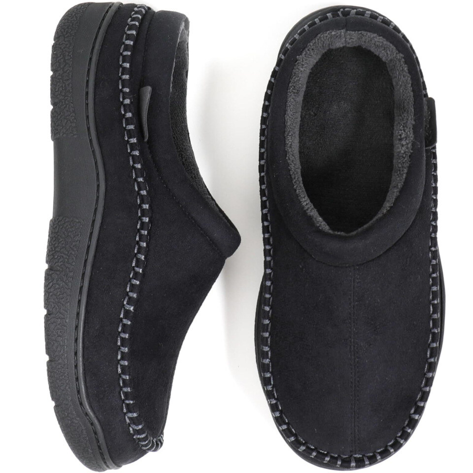 Cross-border cotton slippers autumn and winter indoor home use non-slip warm plus velvet suede slippers winter men's Amazon