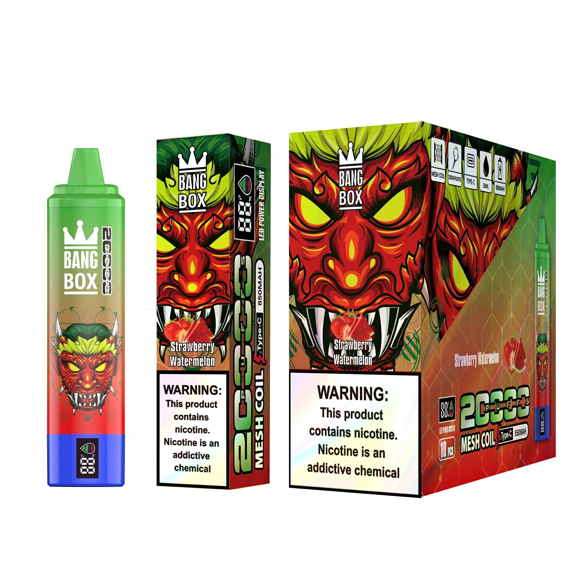 Bang Box 20000 Puffs Vape 0% 2% 3% 5% Low Nicotine Rechargeable Bulk Buy Disposable Vape Wholesale