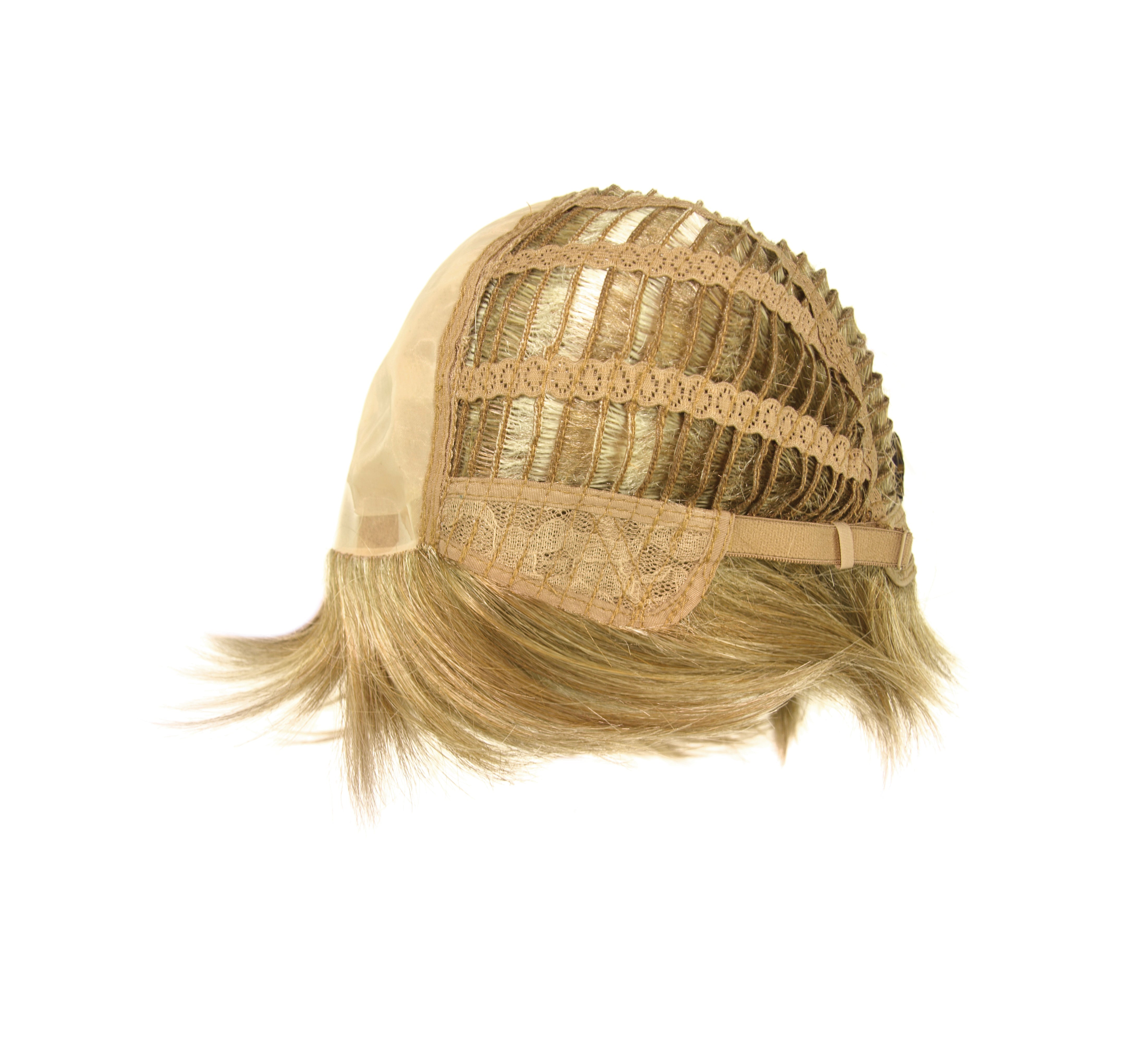 Layered side-parted straight hair