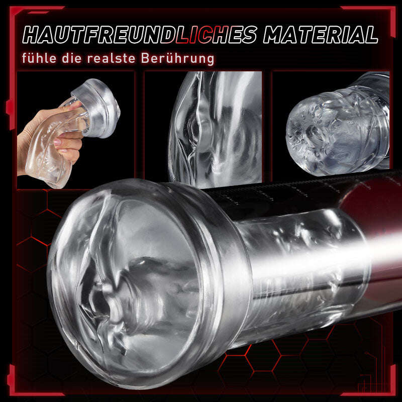 2 IN1 9 ВИБРАЦИЯ 3 РЕЖИМА НА ЗАСМУКВАНЕ ПОМПА ЗА ПЕНИС S-HANDE