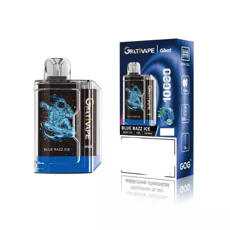 Grativape Gbot 10000 Puffs 10k Wholesale Rechargeable Disposable Vapes