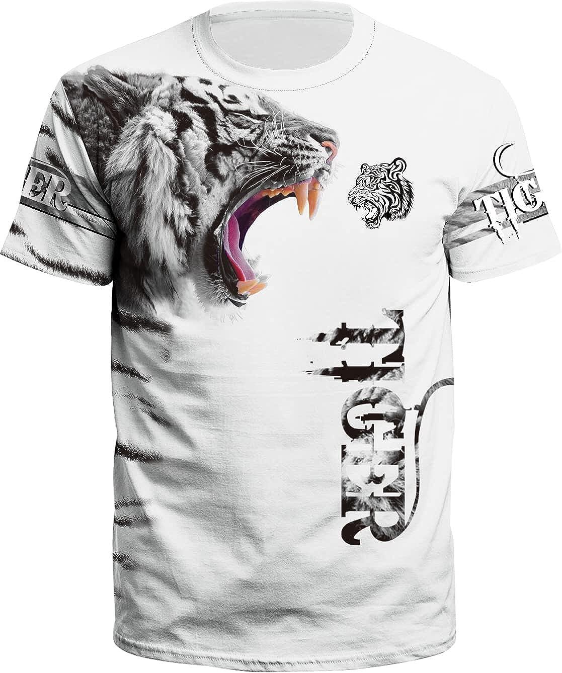 Men's 3D Print Skull T-Shirt 3D Creative Print Short Sleeve T-Shirt Casual Round Neck Novelty Street Fashion Tees Shirt