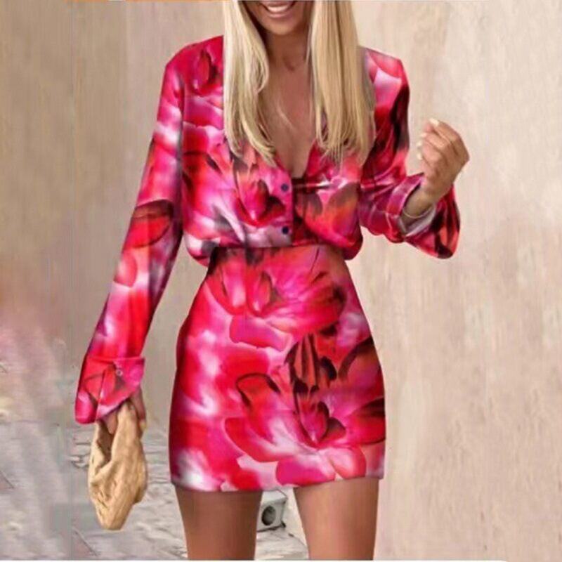 Conjunto de saia curta de duas peças nova camisa feminina sexy moda vestido casual