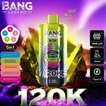 Bang Legend 120K Blueberry Ice & Kiwi Passion Fruit Guava & Triple Melon & Peach Pineapple & Passionate Kiss