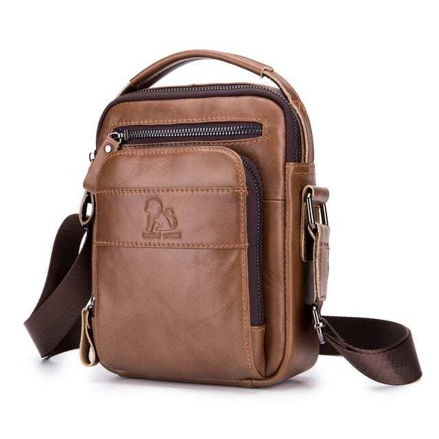 Skórzane męskie torby na ramię Crossbody Messenger Bag