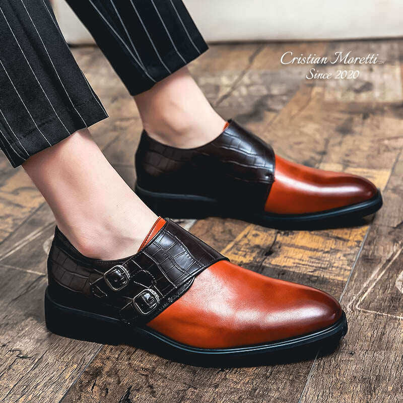 Sapatos Fabrizio Moretti™ Premium com fivela dupla