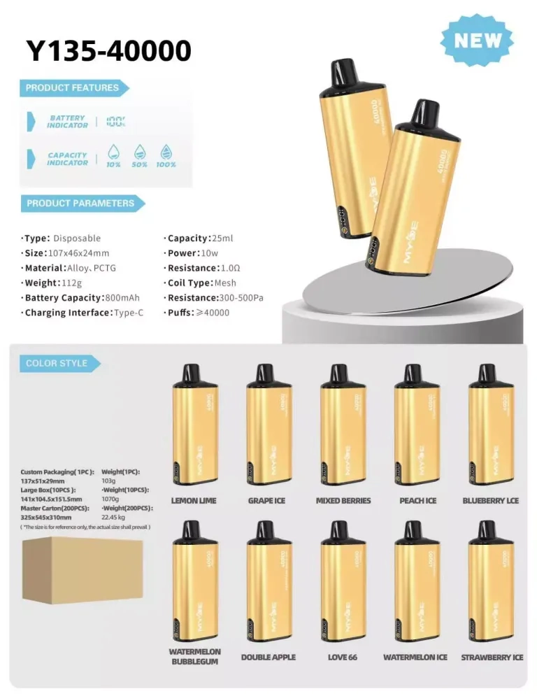 MYDE INGOT 40000 Puffs 40K LED Display Disposable Vape Double Apple