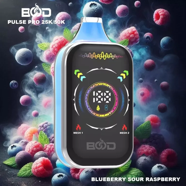 BOOD PULSE PRO 50000 Puffs Vapes Grape Cranberry Blueberry Raspberry_3