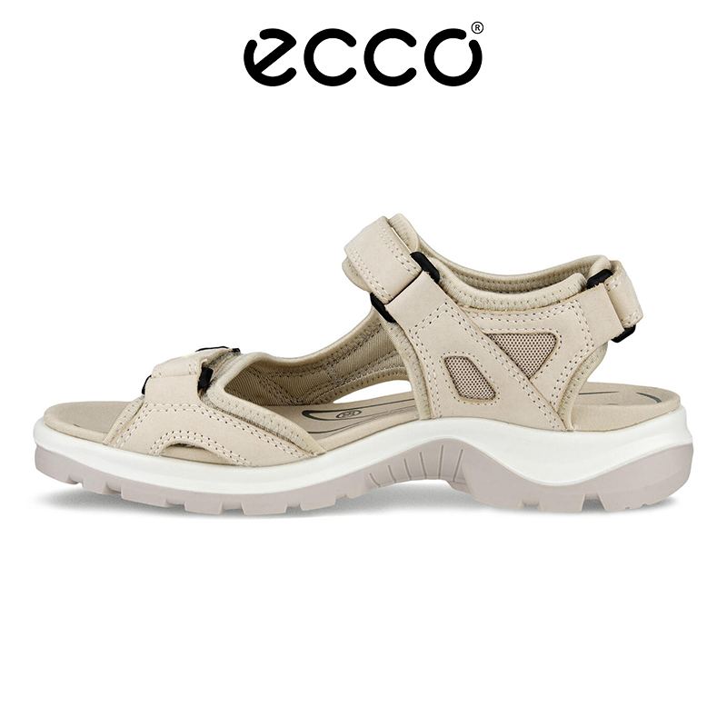 ECCO Verão 2025 Últimos Sapatos Femininos Sandálias de Couro