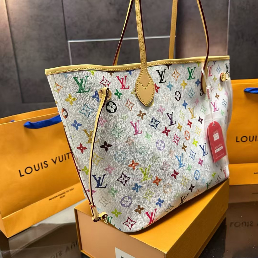 Louis Vuitton tri-color shopping bag