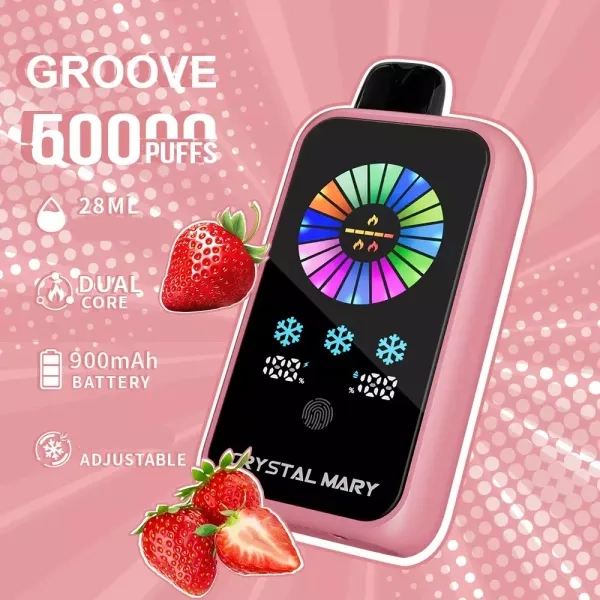 CRYSTAL MARY Groove 50000 Puffs Disposable Vape sour fucking fab