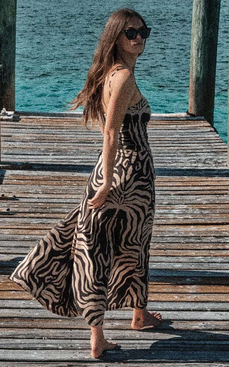 👙 Printed One Piece and Sarong Swimsuit Set
