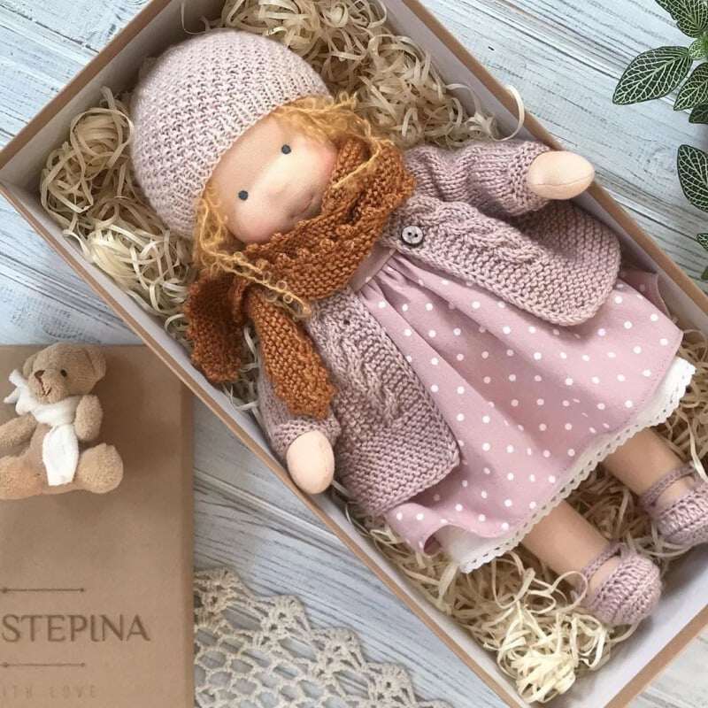 🎁🎁O melhor presente para crianças - Boneca Waldorf feita à mão👧