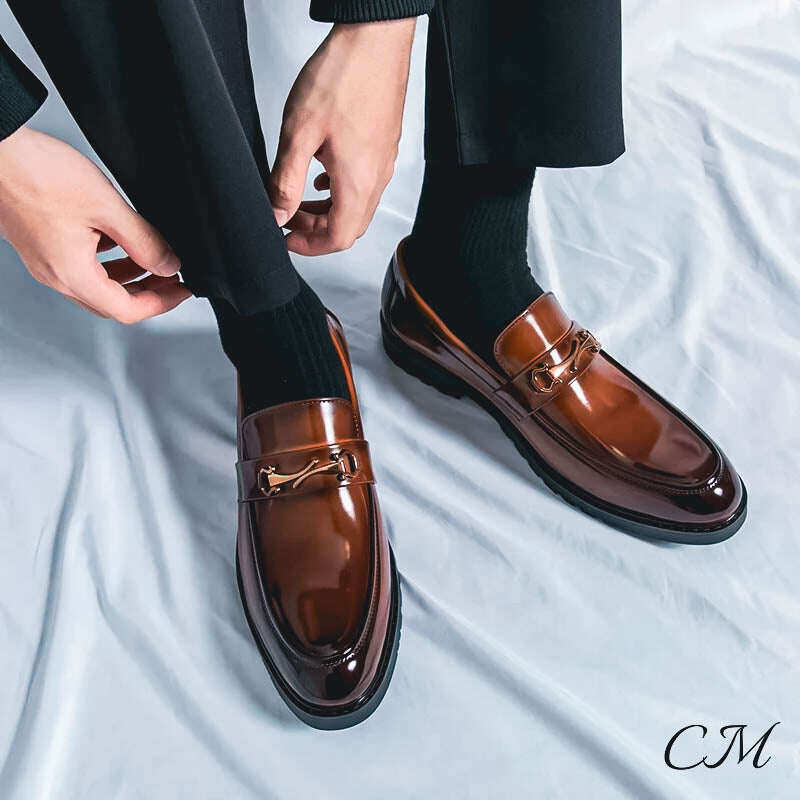 Mocassins de couro 