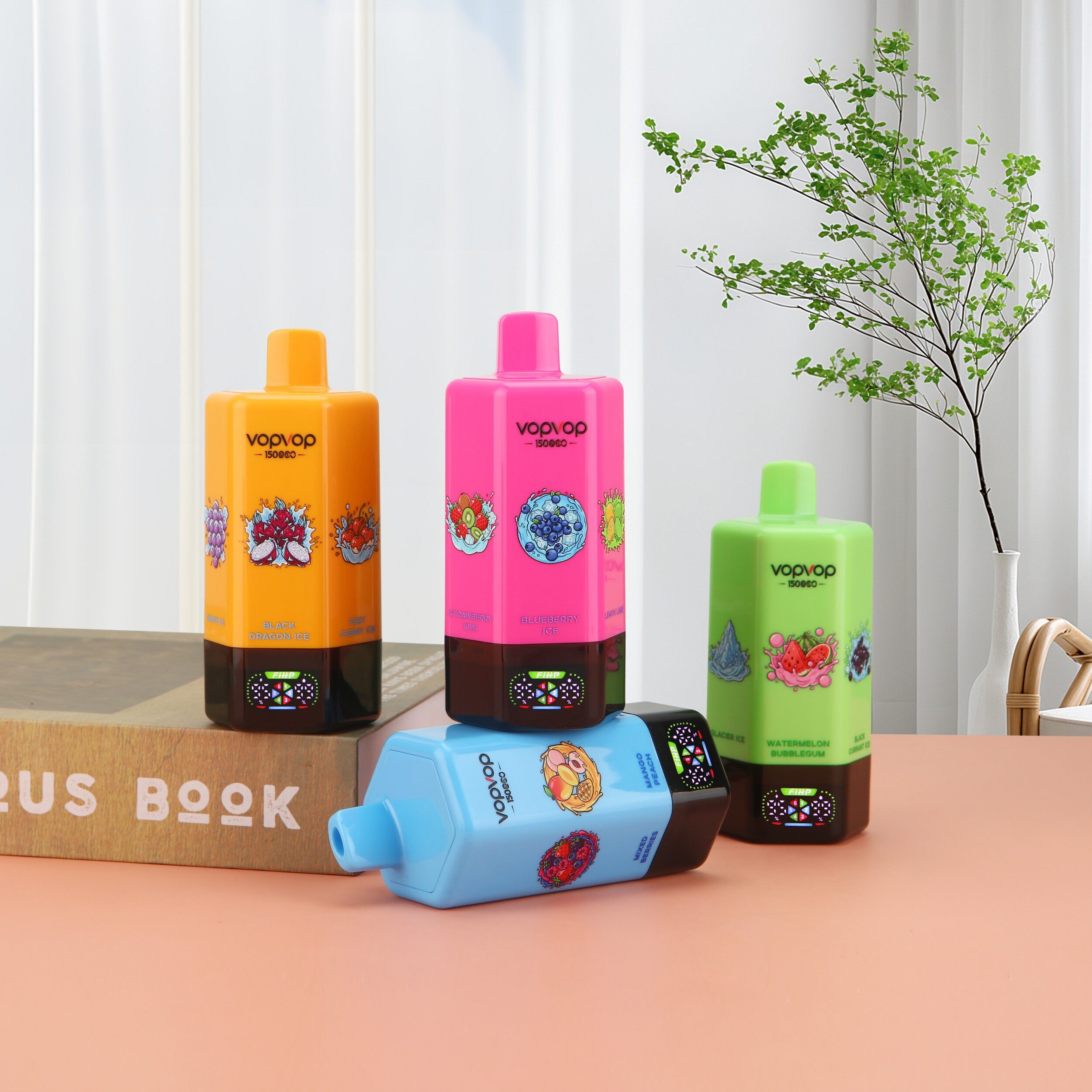 VOPVOP 150K Big Puffs 6 Flavors in 1 Adjust Vape