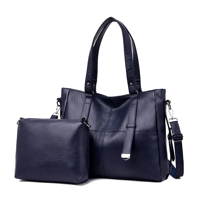 BOLSA FEMININA ESPAÇOSA FEITA DE COURO ECOLÓGICO MACIO + MOCHILA DE PRESENTE!
