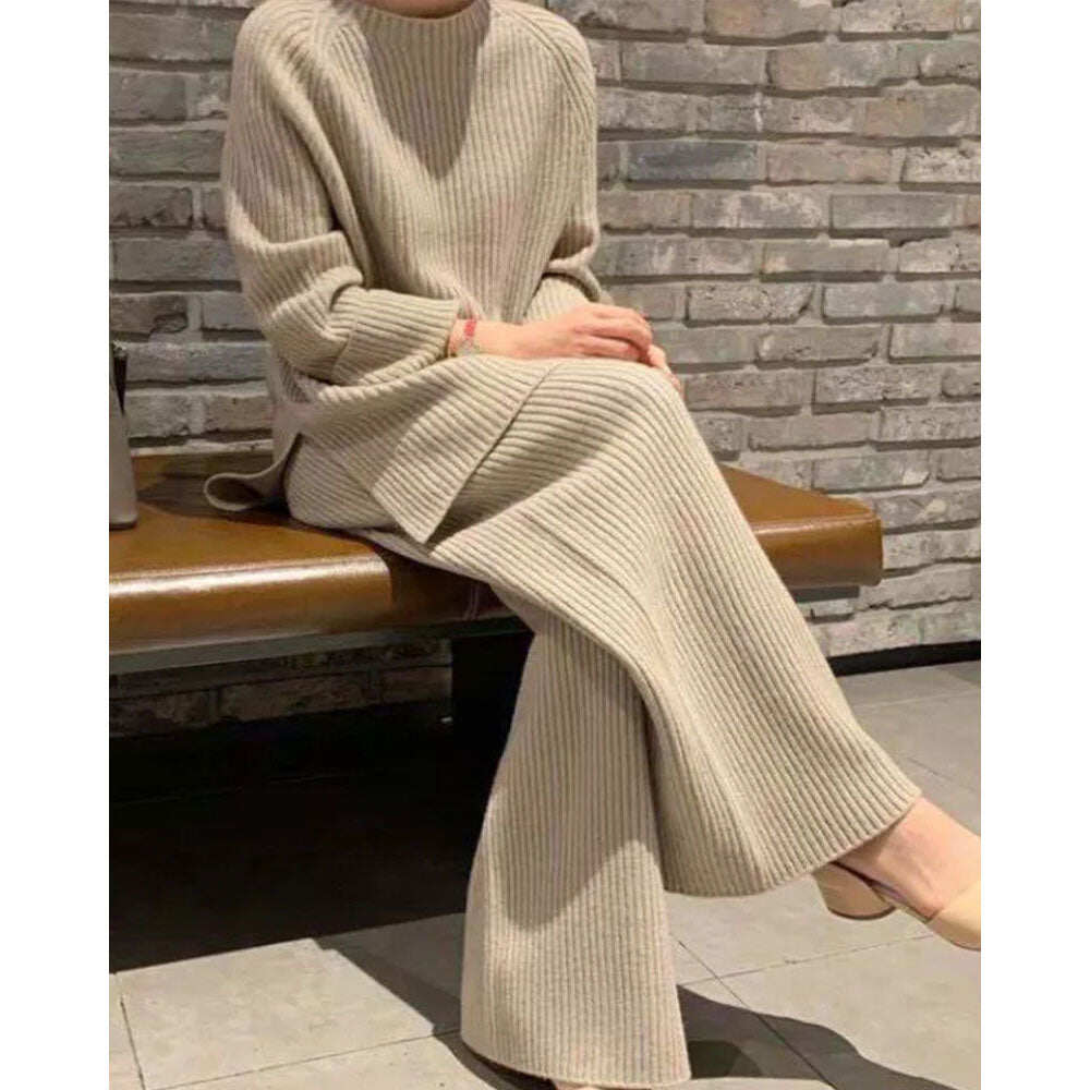 TOP E CALÇAS DE MALHA LISA