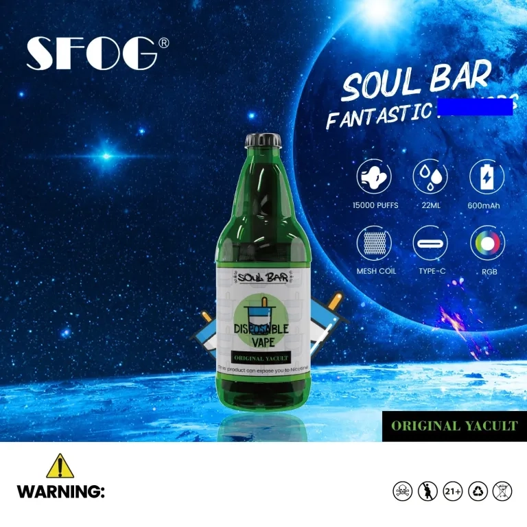 Sfog soul bar 15000 puffs újratölthető tömeges vásárlás eldobható vape nagykereskedelmi