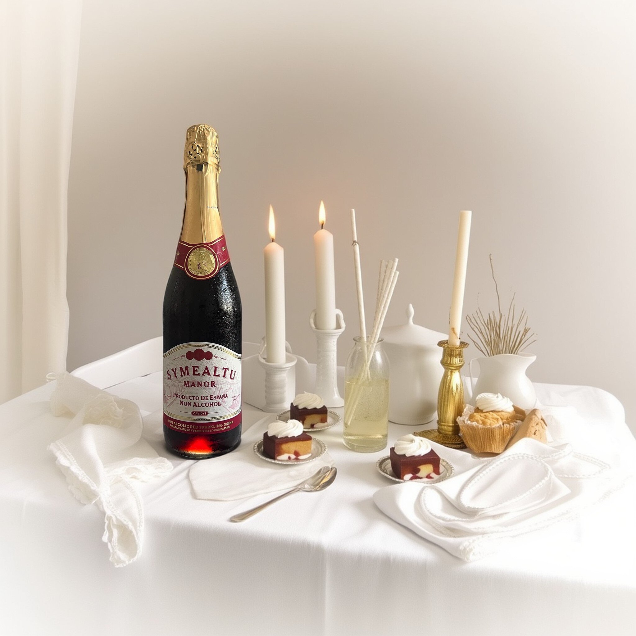 SYMEALTU MANOR-Alcohol-Free Sparkling Wine