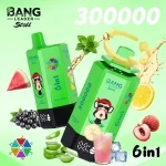 bang leader stoll 300000 puffs 11.Red Bull Cola Ice & Strawberry Raspberry Cherry & Blackberry Dragon Fruit & Lemon Lime& Raspberry Pomp & Watermelon Kiwi