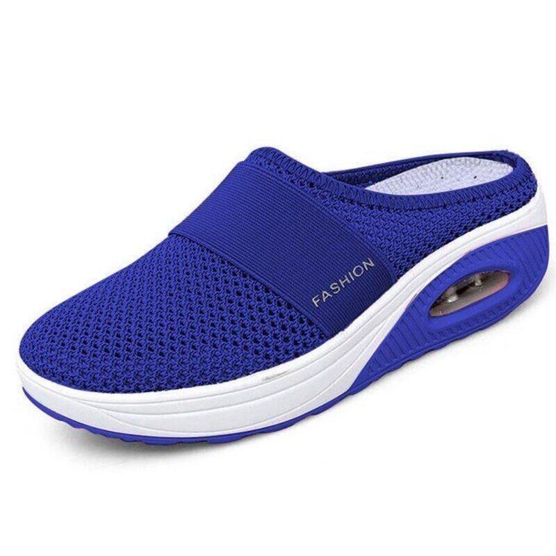 Sapatos de passeio Air Cushion Slip-On Sapatos de passeio Ortopédicos Diabéticos