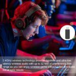GH03 Wireless Gaming Headset, 2.4G Gaming Headset Headphone with Microphone.