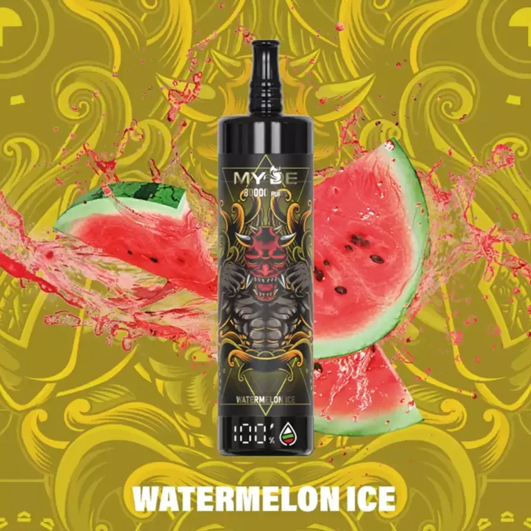 MYDE Shisha Hookah 80000 Puffs 80K LCD Display Disposable Vape Strawberry Watermelon