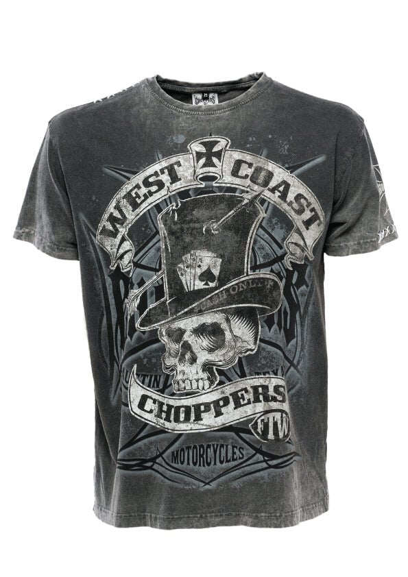 West Coast Choppers - SOMENTE DINHEIRO CAMISETA - Preto/cinza