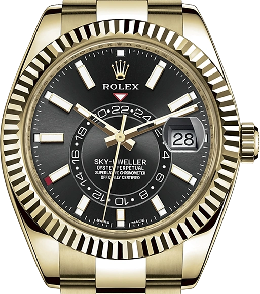 Rolex 326938 Sky-Dweller Preto Brilhante - Novo