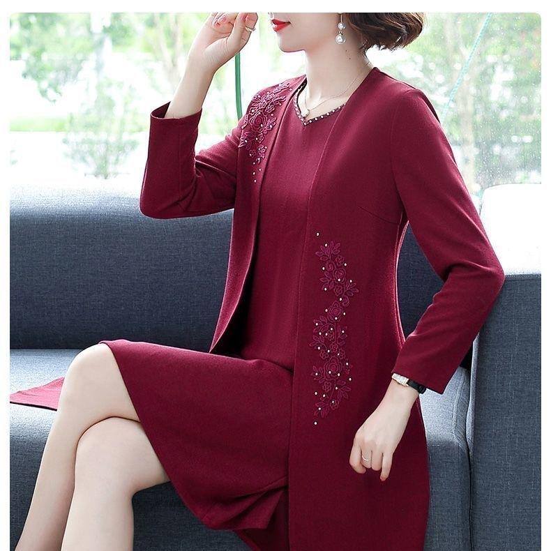 🌸Women's elegant jacket and dress 2-piece set