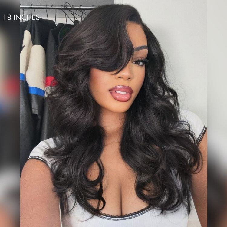 LUVME™ Natural Layered Thin Straight/Volucent Wavy Wig
