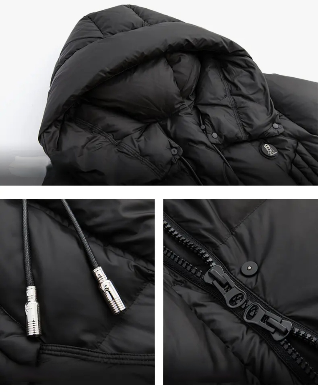 Black & Pink Down Jacket