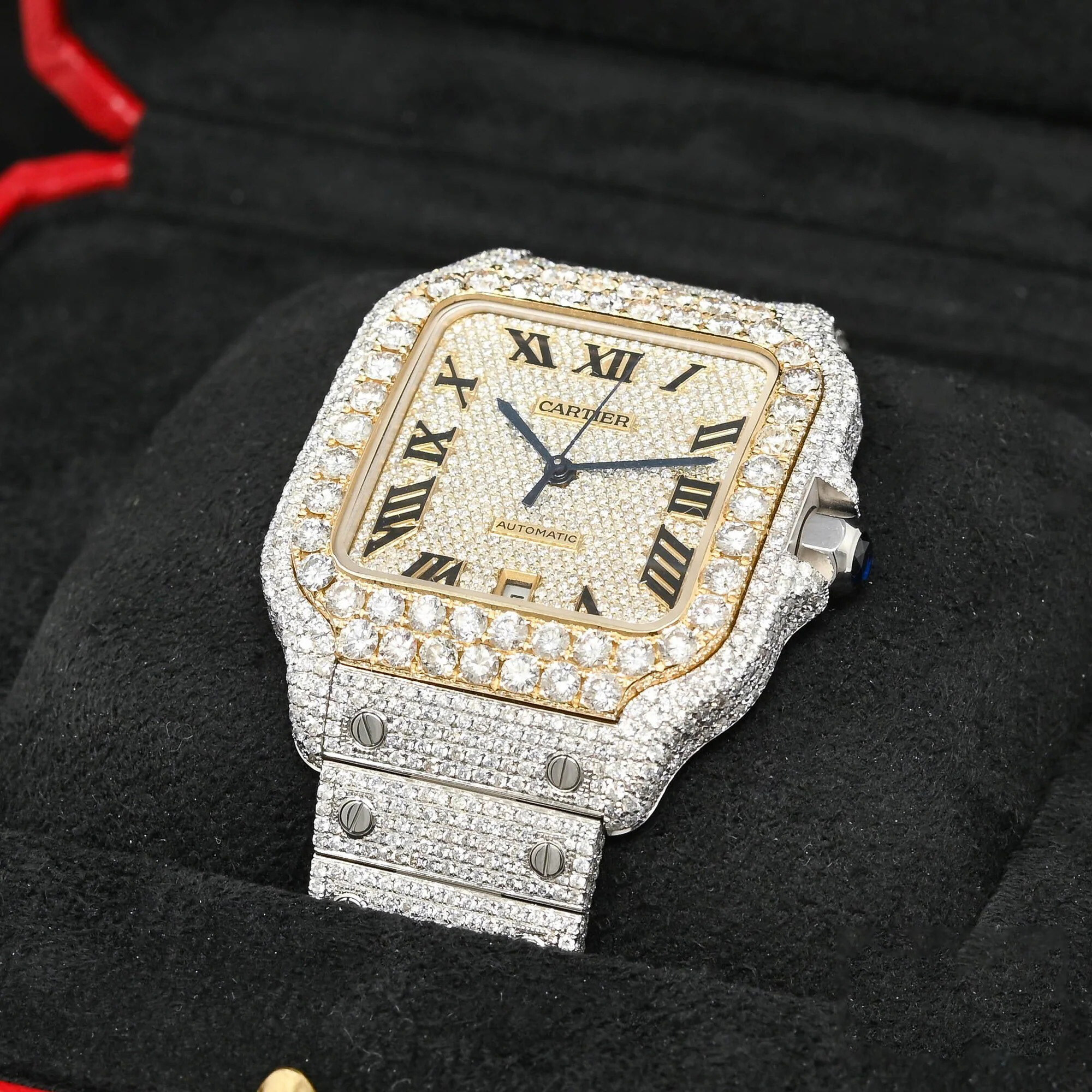 40mm Cartier Santos 100 XL - Mostrador Completo ICED