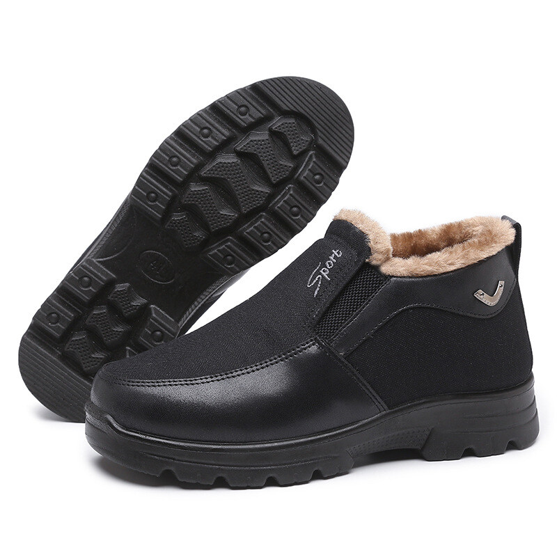 BOTAS DE INVERNO MASCULINAS IMPERMEÁVEIS QUENTES ANTIDERRAPANTES BOTAS DE NEVE CONFORTÁVEIS