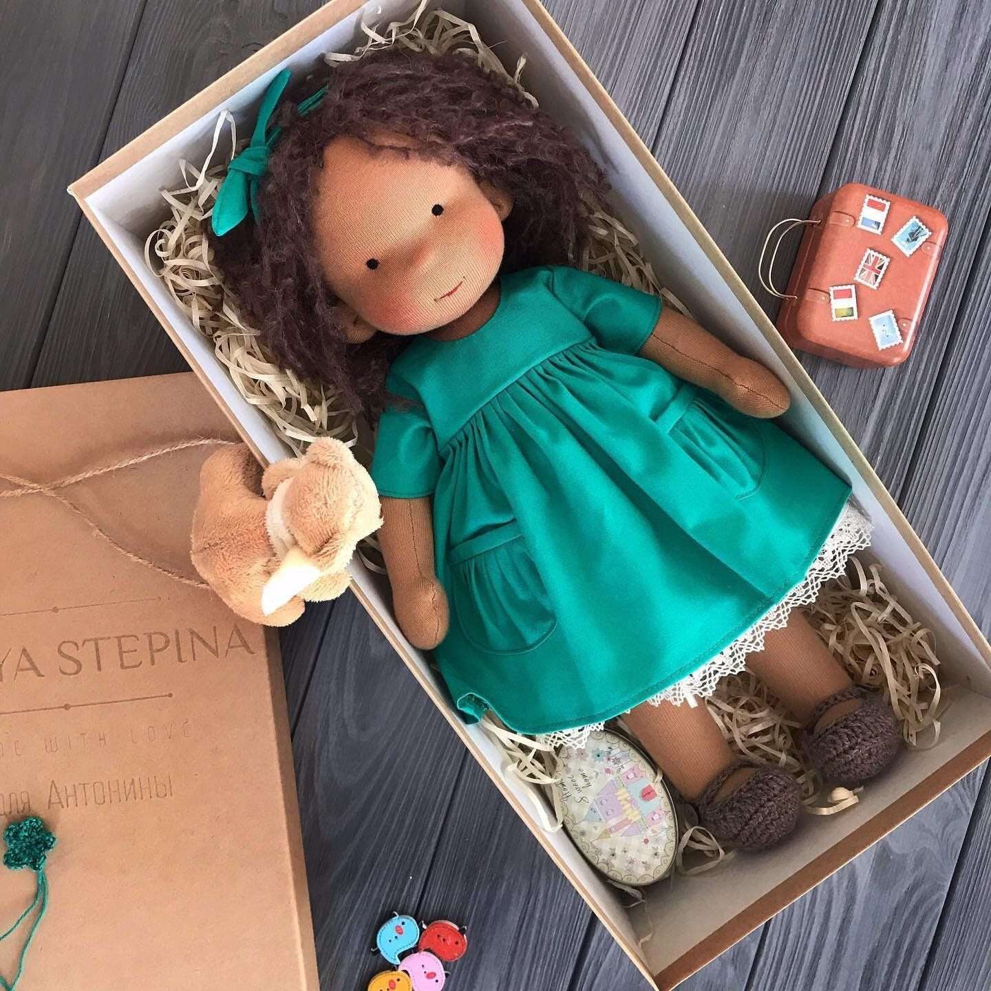 🎁🎁O melhor presente para crianças - Boneca Waldorf feita à mão👧