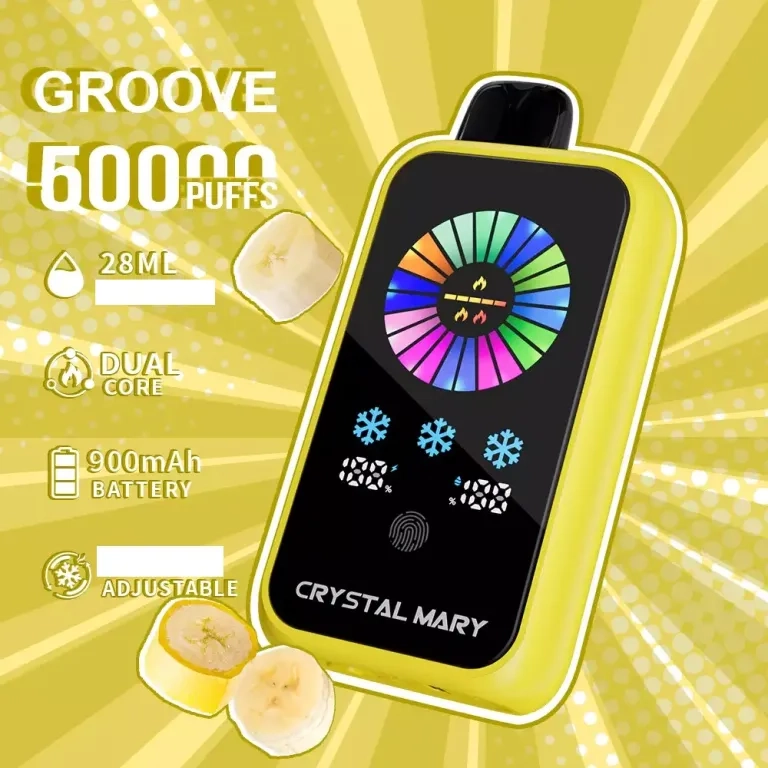 CRYSTAL MARY Groove 50000 Puffs Disposable Vape Lemon heads